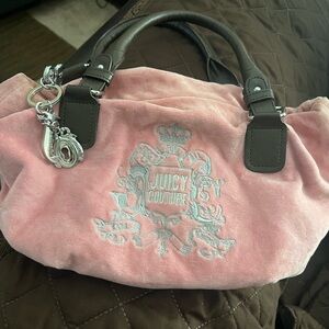 Retro Juicy Couture Pink Velour Purse